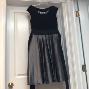 Black and silver dress